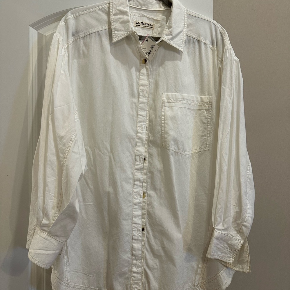 Free People, button down. New with tags